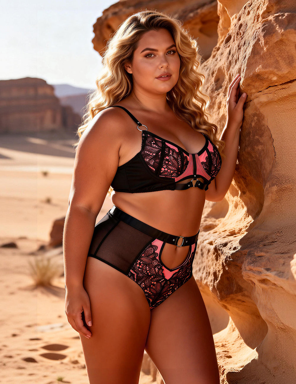 Velour & Co Women's Matching Lingerie Set - Matching Bra & Knickers