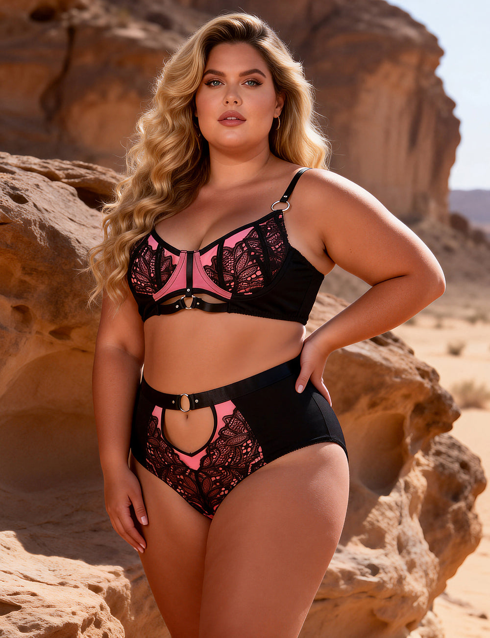 Velour & Co Women's Matching Lingerie Set - Matching Bra & Knickers