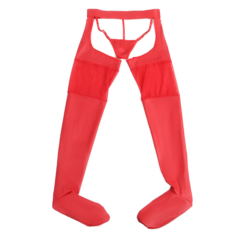 Velour & Co Women's Lace Top Stockings Red - Hold-Up Hosiery