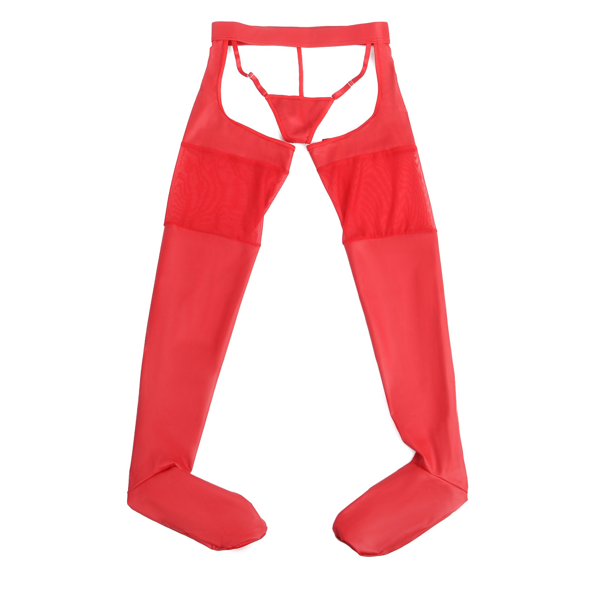 Velour & Co Women's Lace Top Stockings Red - Hold-Up Hosiery