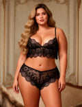 Velour & Co Women's Matching Lingerie Set - Matching Bra & Knickers