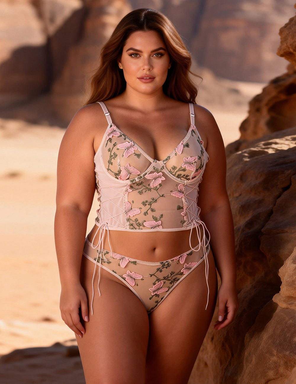 Velour & Co Women's Matching Lingerie Set - Matching Bra & Knickers